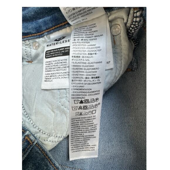 Levi’s Wedgie Straight Blue Jeans Size 29 - Picture 6 of 9